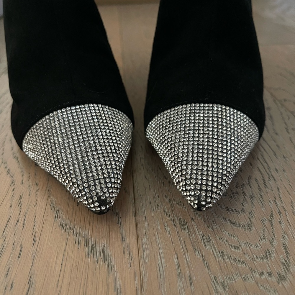π Schutz Suede Boot with Rhinestone Toe - Picture 7 of 8